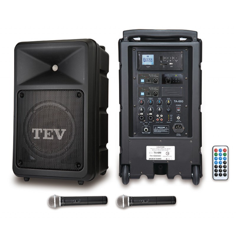 TEV TA-680I 8" 160W 移動式無線擴音機