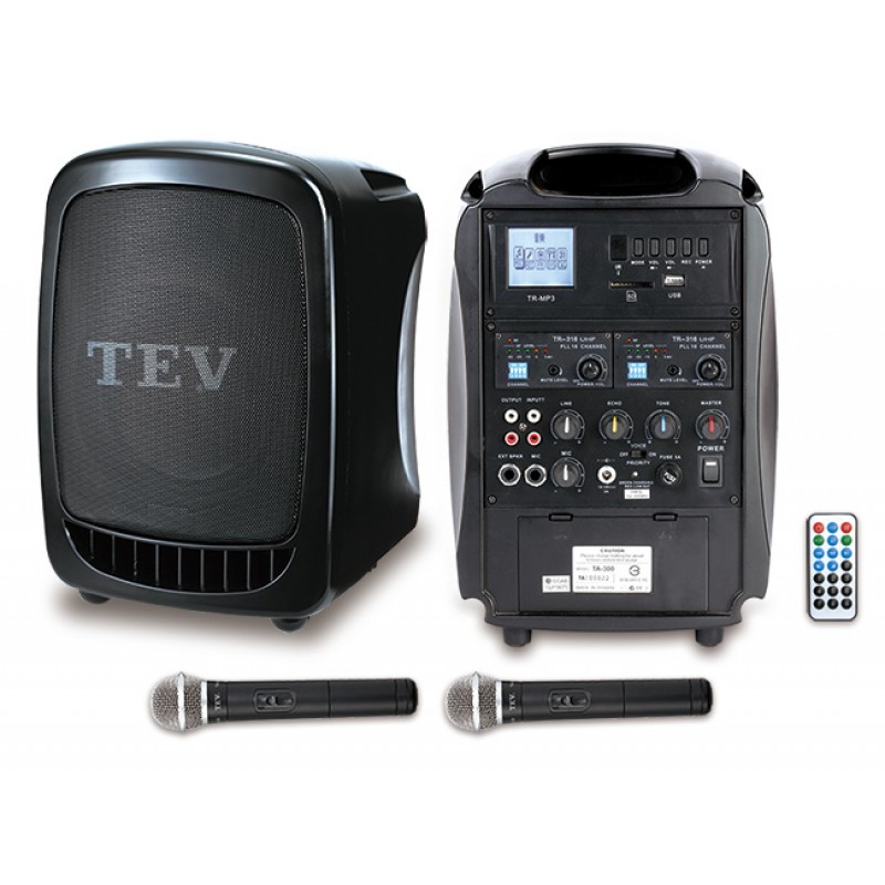 TEV TA-300-2 藍芽/USB手提式雙頻無線擴音機
