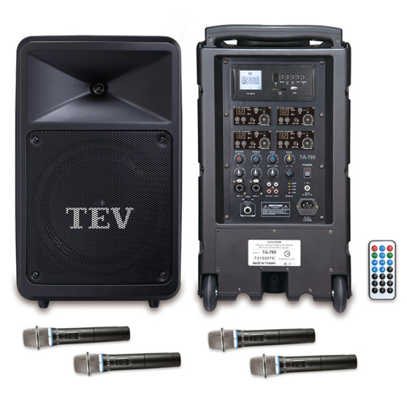TEV TA780-4 USB/藍牙/SD 四頻無線擴音機 